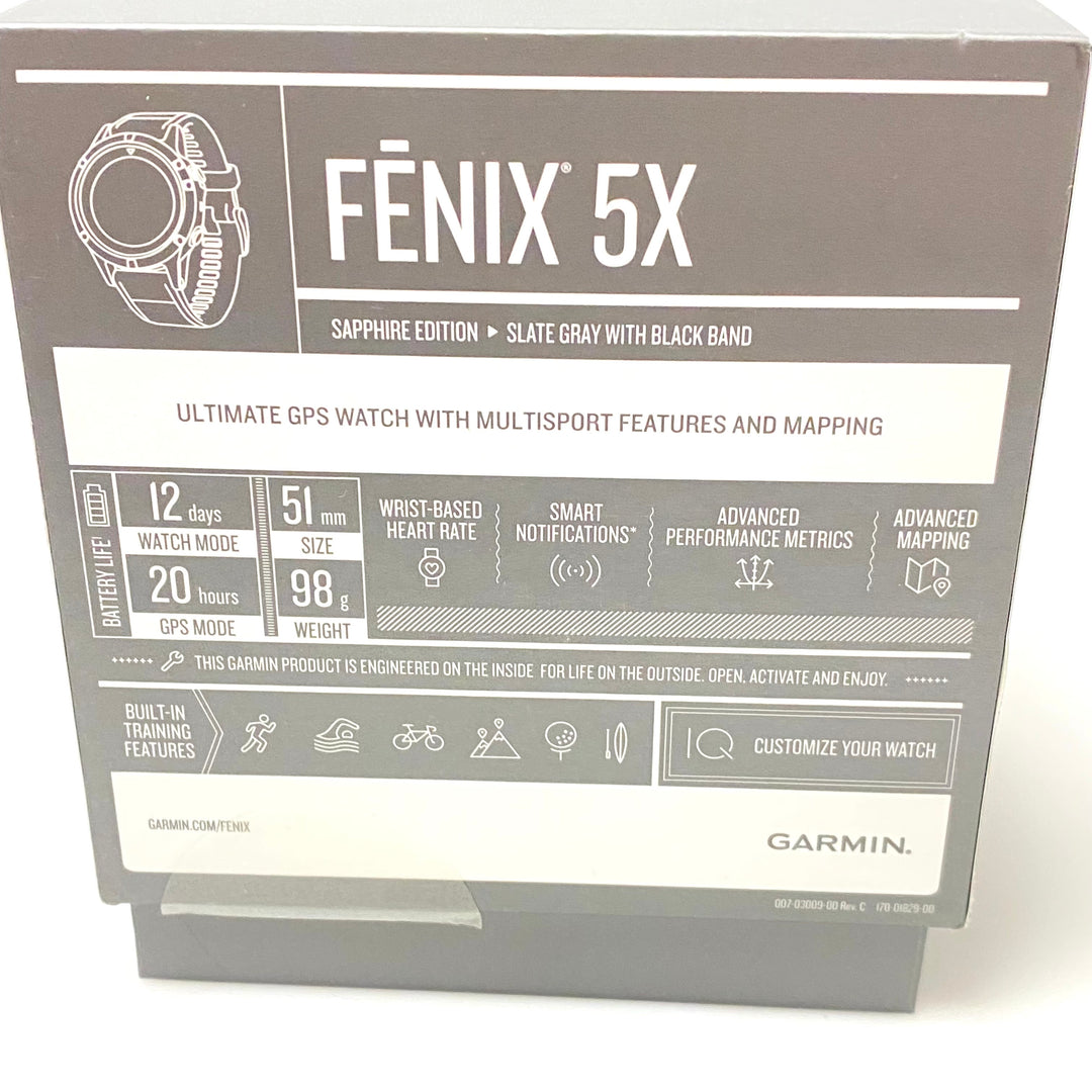m977 Garmin fēnix 5X Sapphire premium multisport GPS smartwatch Wrist Watch