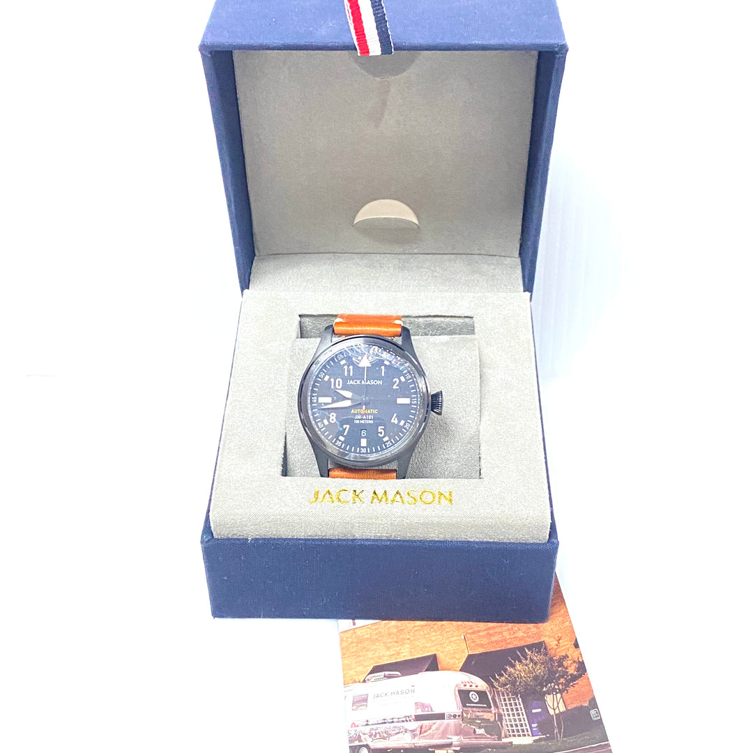 m982 Jack Mason Aviator Automatic Stainless Steel Mod JM-A101 Men's Wrist Watch