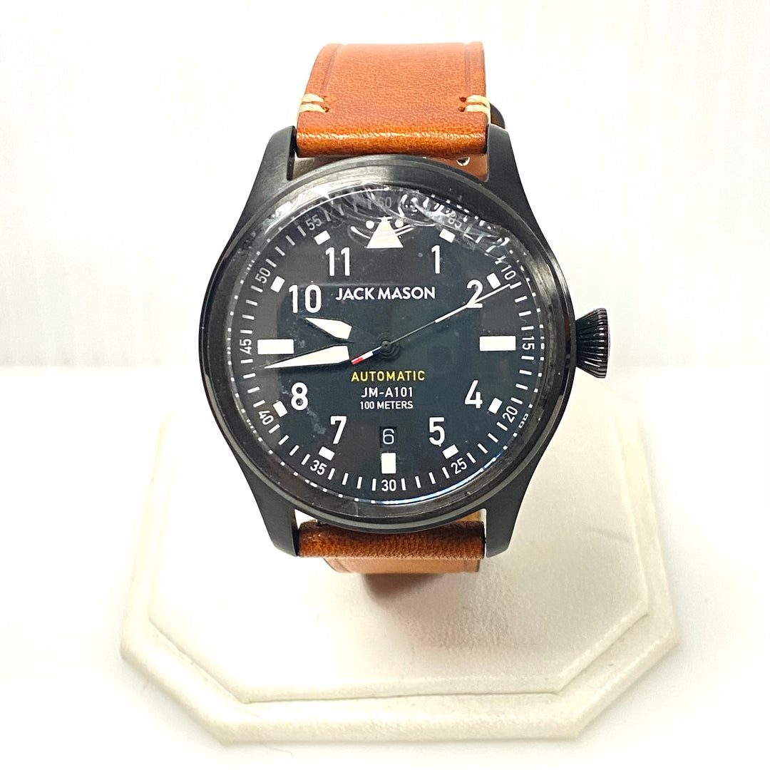 m982 Jack Mason Aviator Automatic Stainless Steel Mod JM-A101 Men's Wrist Watch