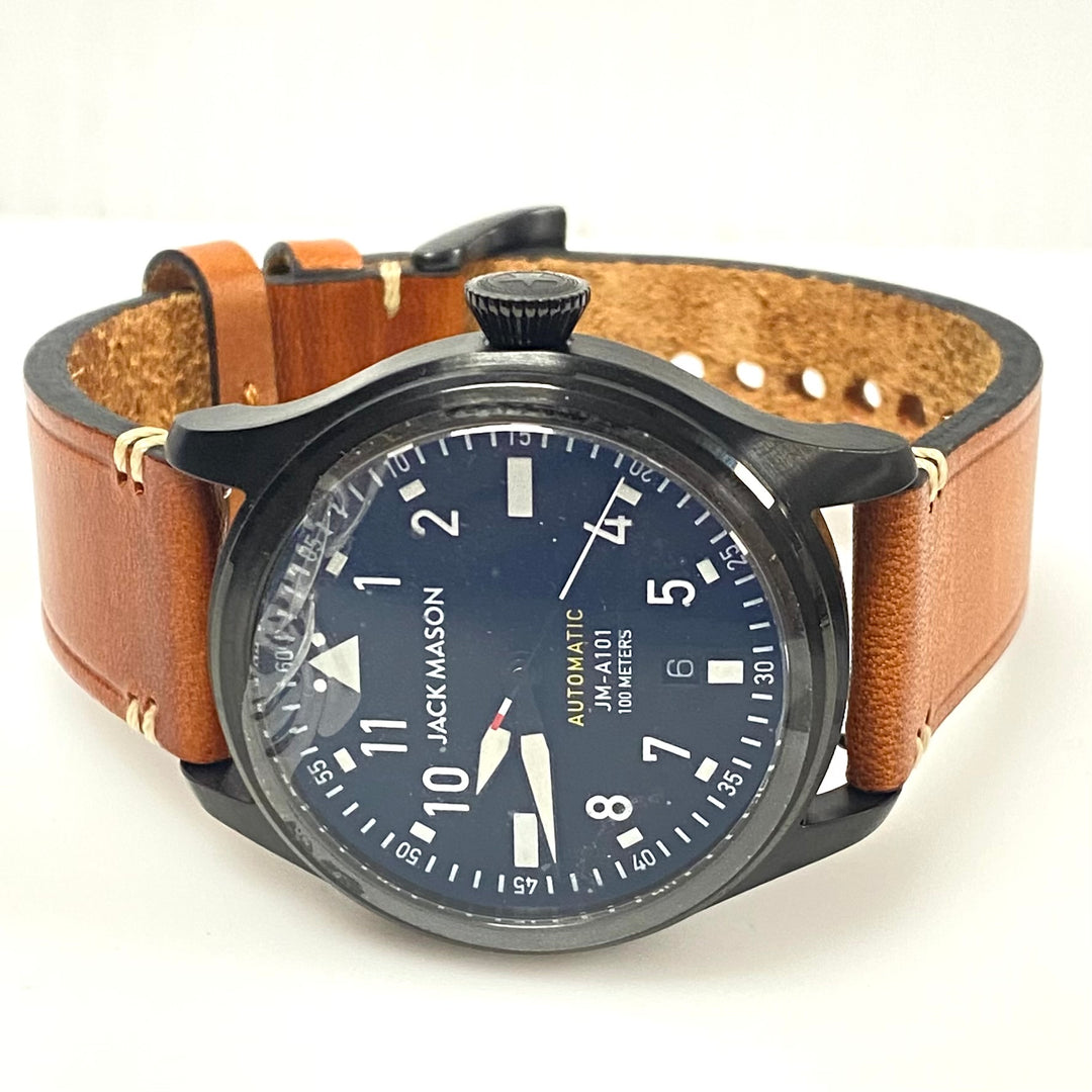 m982 Jack Mason Aviator Automatic Stainless Steel Mod JM-A101 Men's Wrist Watch