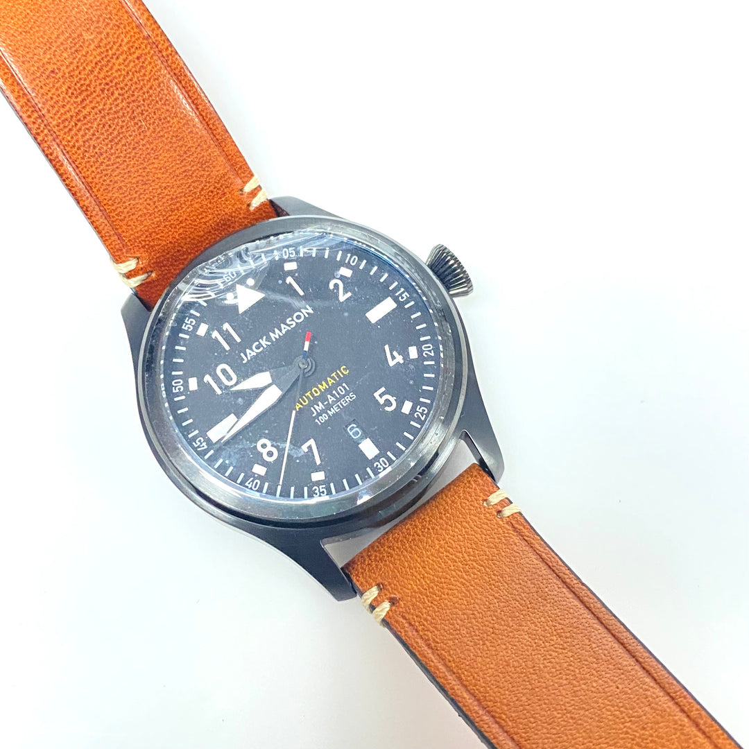 m982 Jack Mason Aviator Automatic Stainless Steel Mod JM-A101 Men's Wrist Watch