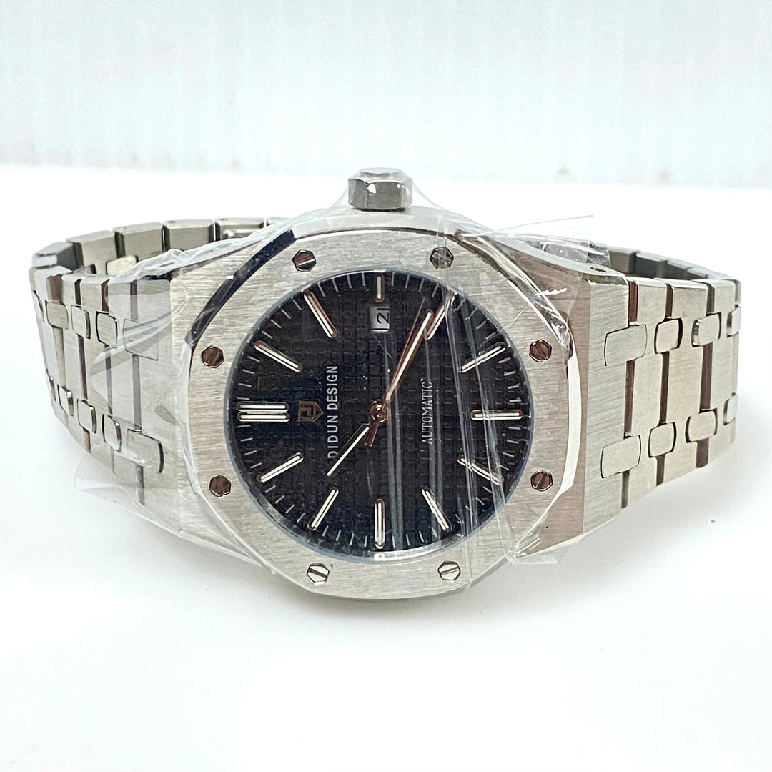 m984  Didun Design "Royal One" Automatic Watch Gérald Genta silhouette Stainless