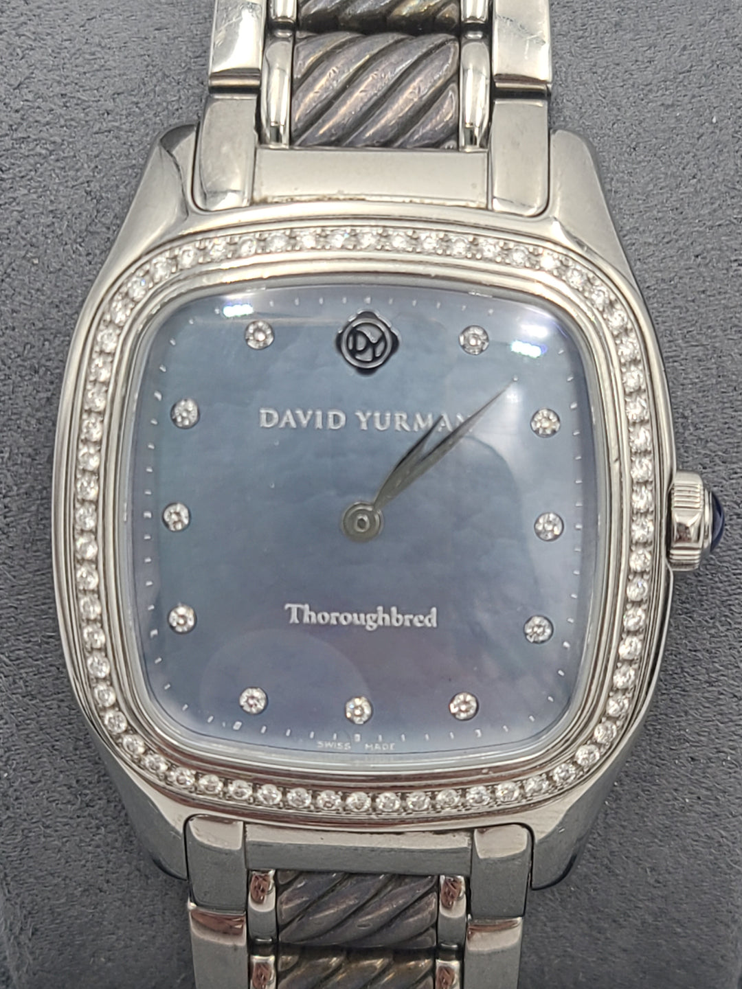 m640 Vintage David Yurman Thoroughbred 3atm Swiss Made T303-SST Wristwatch