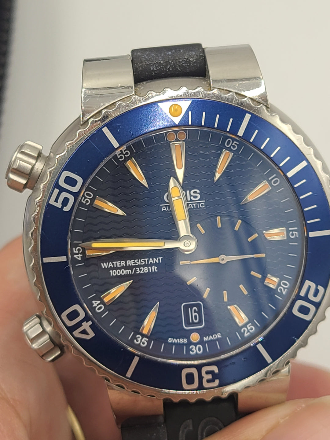 k752 Stylish Men's Great Barrier Reef Limited Edition Oris Automatic Wristwatch