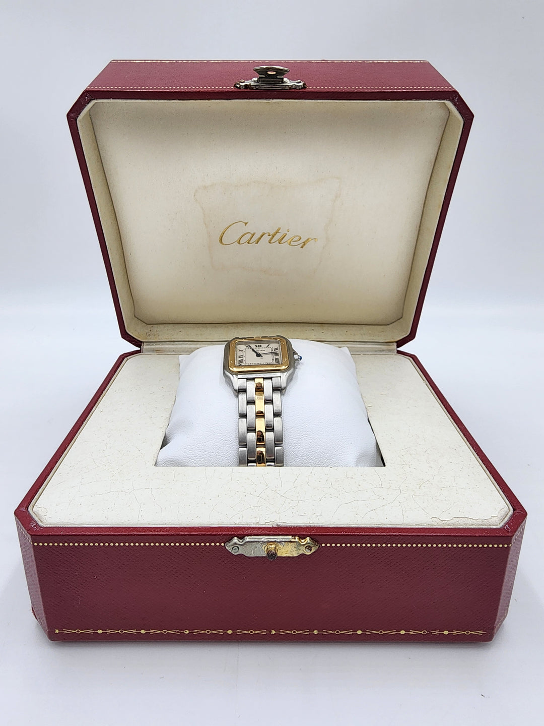 u974 Nice Ladies Cartier Panthere Quartz Wristwatch with Box