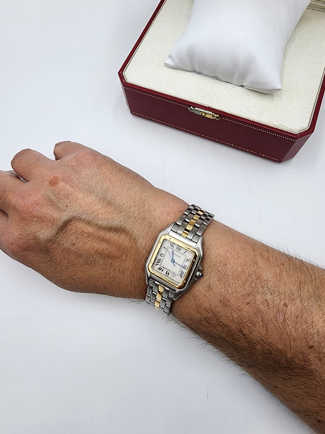 u974 Nice Ladies Cartier Panthere Quartz Wristwatch with Box