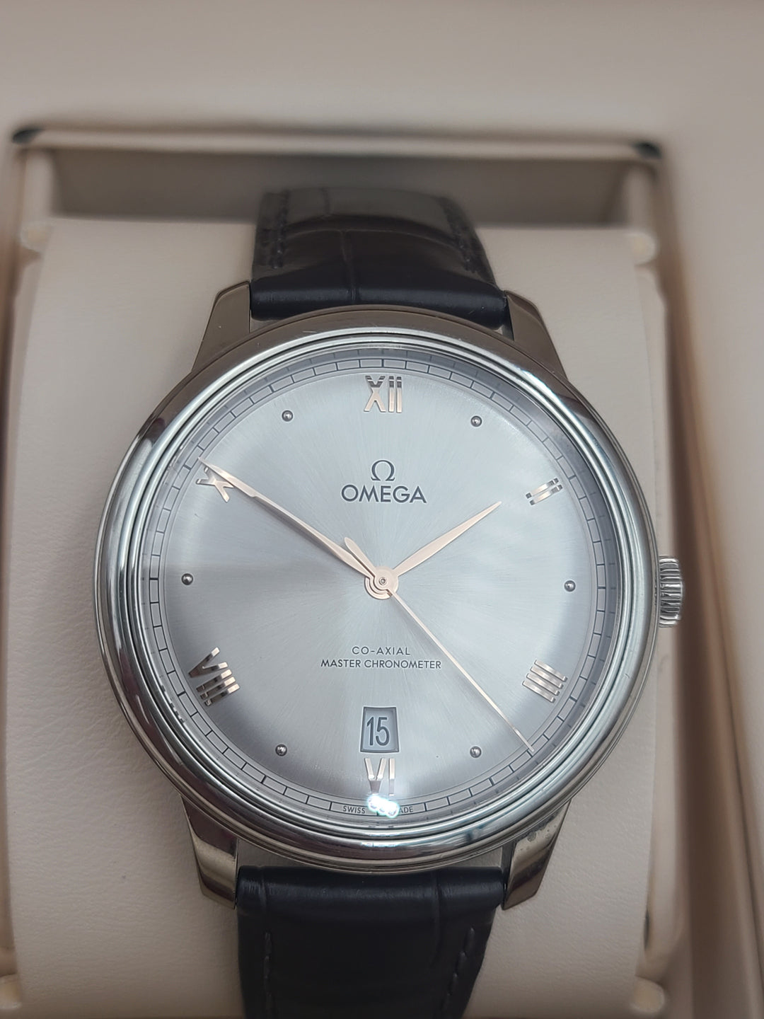 k873 Handsome Omega DeVille Prestige Automatic Men's Wristwatch