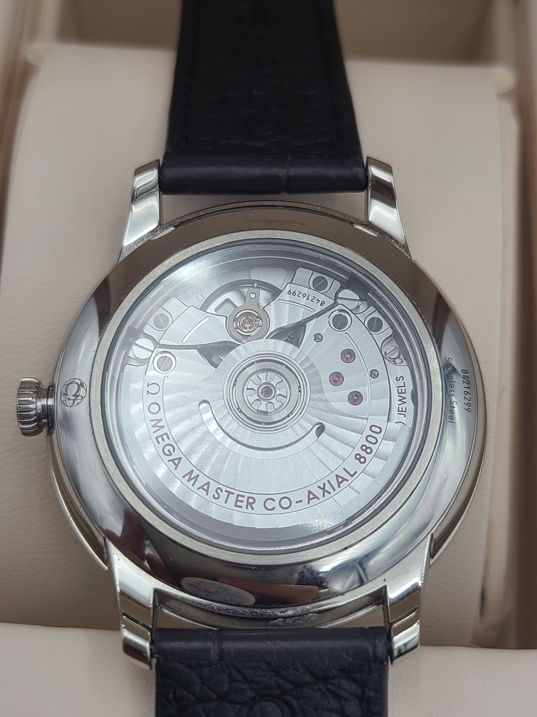 k873 Handsome Omega DeVille Prestige Automatic Men's Wristwatch