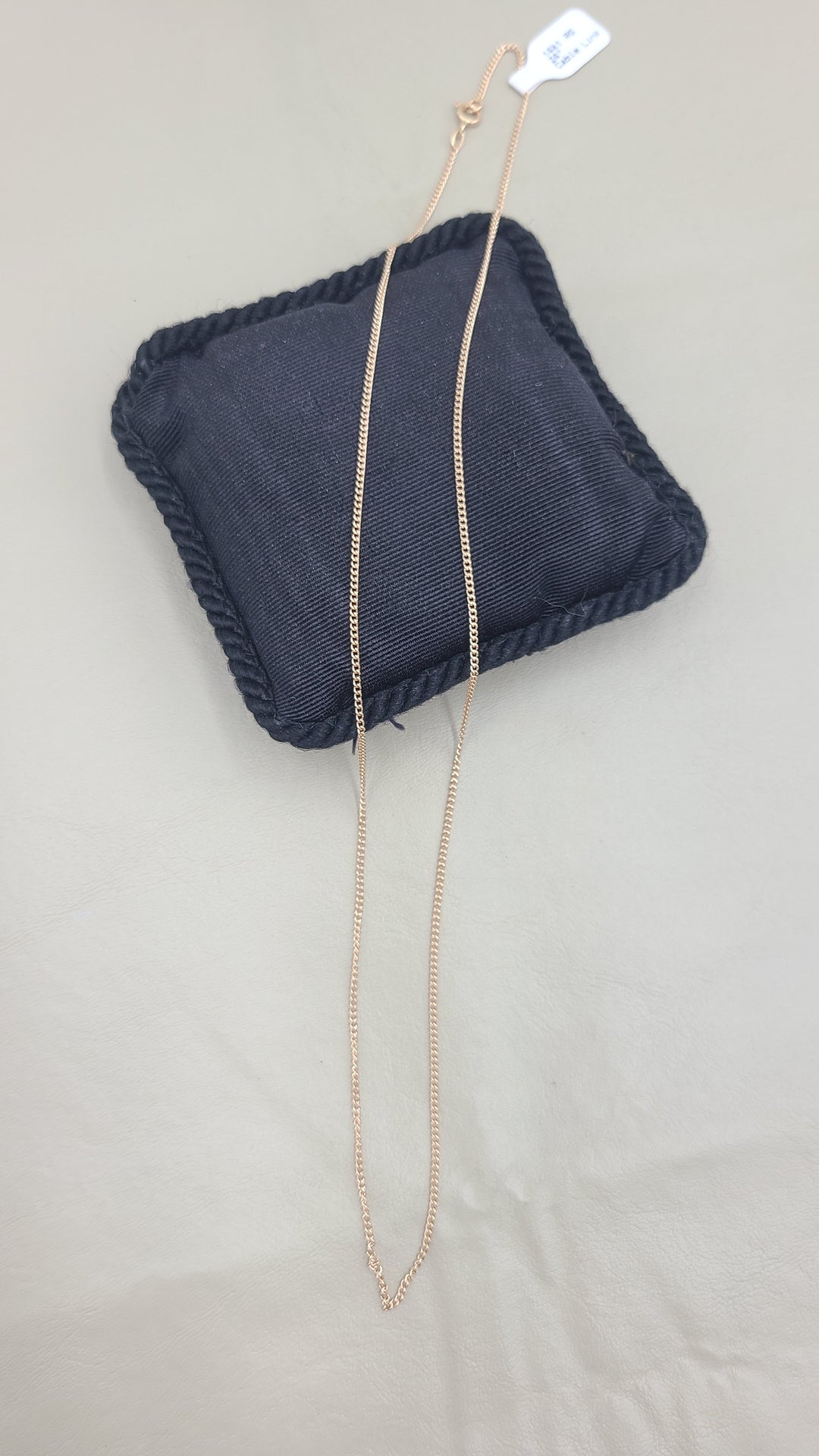 k964 Pretty 14kt Rose Gold 24" Cable Link Necklace