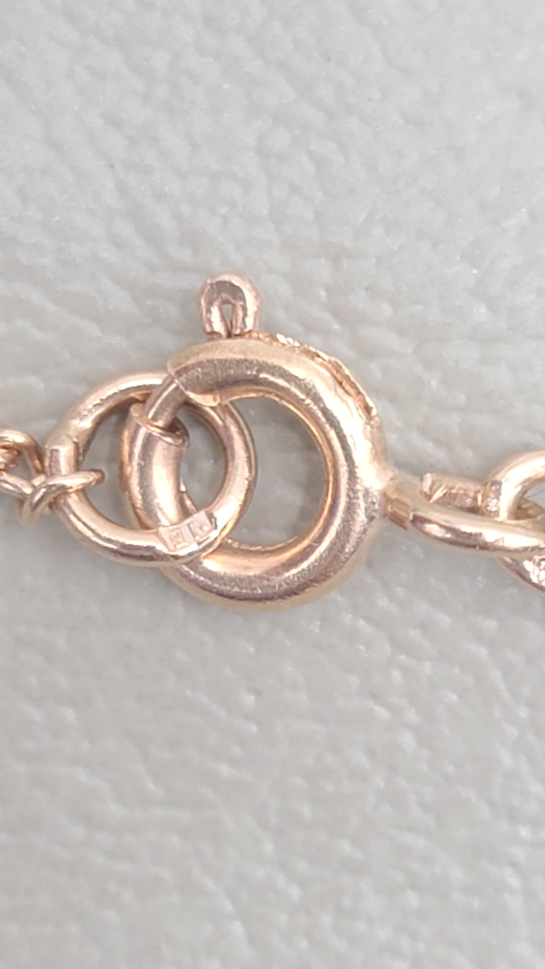 k964 Pretty 14kt Rose Gold 24" Cable Link Necklace