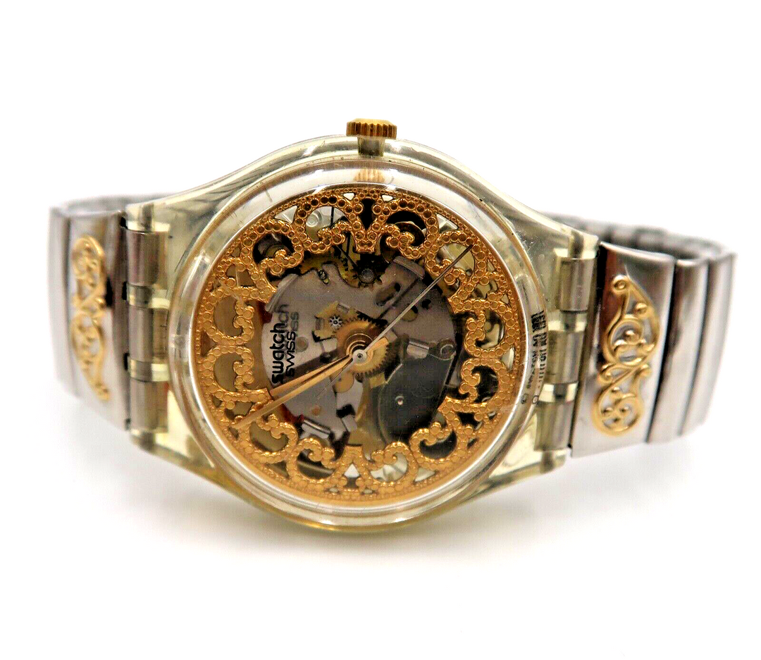 t568 Swatch Watch GK137/138 "ASETRA" 1991 Vintage Original In Mint Condition . Very Rare