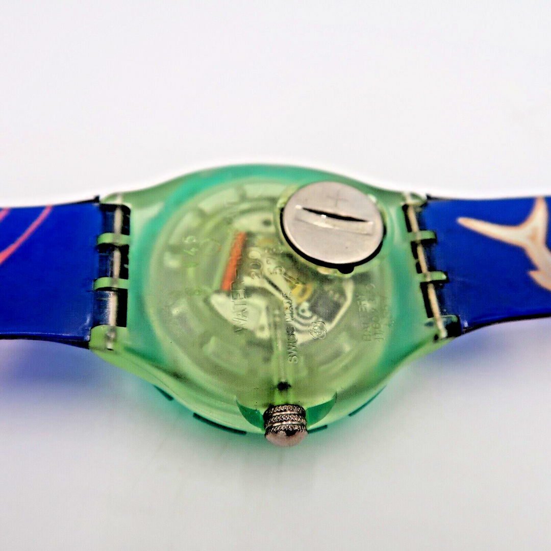 t569 Rare 1991 Swatch Scuba 200 HAPPY FISH SDN101