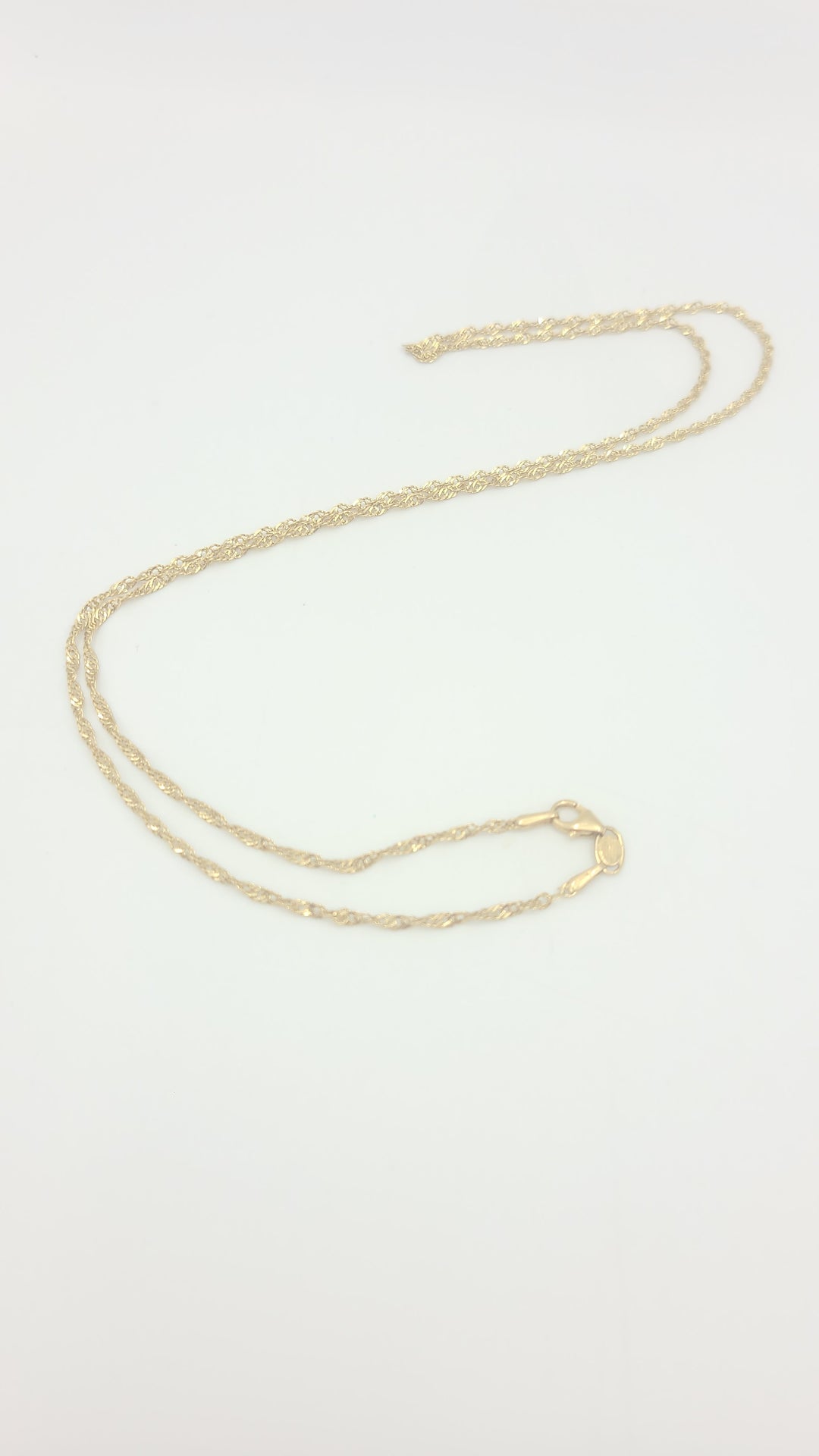 m702 Nice 25" Singapore Necklace in 14kt Yellow Gold