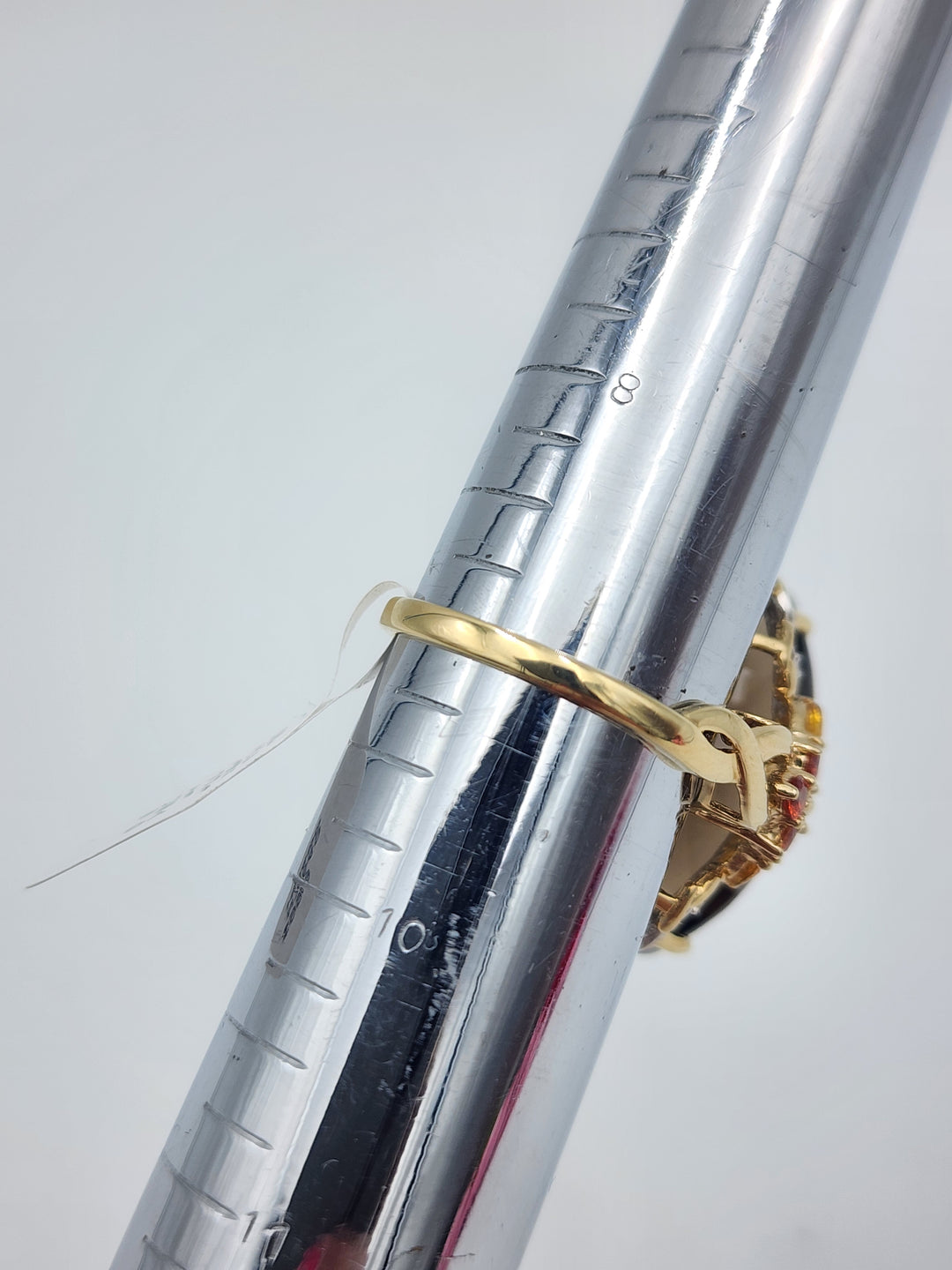 m710 Large Marquise Smoky Quartz, Citrine and Yellow Topaz Ring in 14kt Yellow Gold