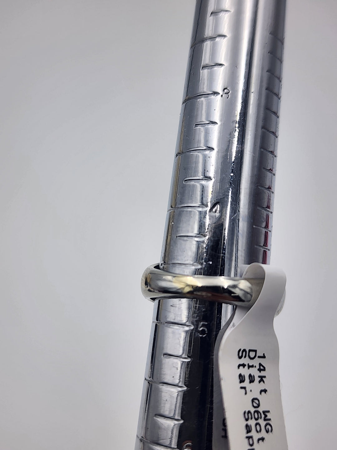 m717 Stunning 14kt White Gold Star Sapphire and Diamond Ring