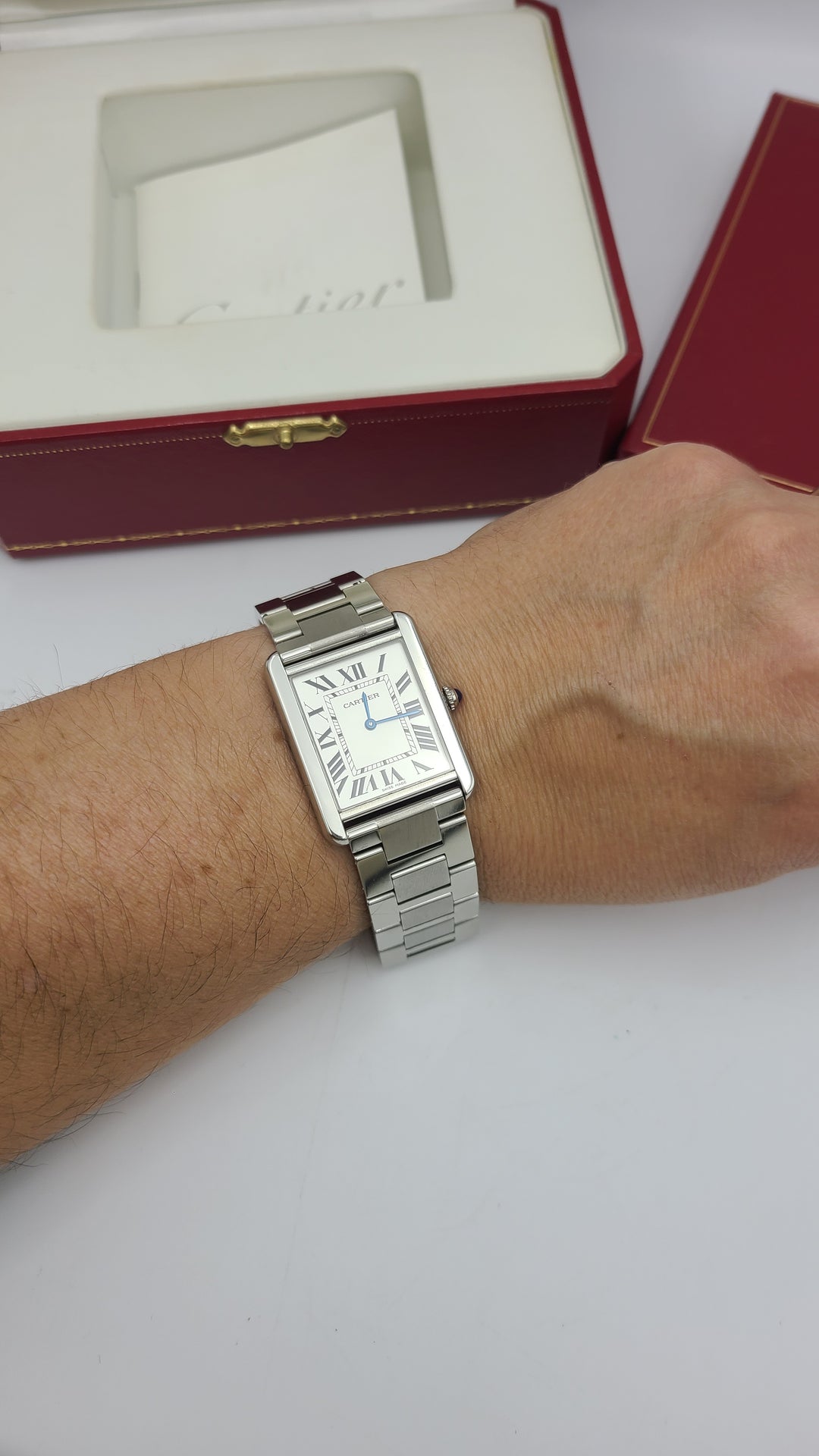 k973 Stylish Unisex Cartier Tank Solo Quartz Wristwatch