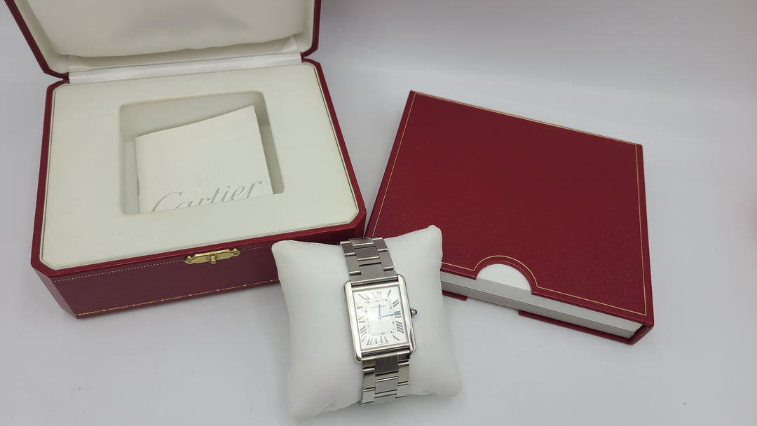 k973 Stylish Unisex Cartier Tank Solo Quartz Wristwatch