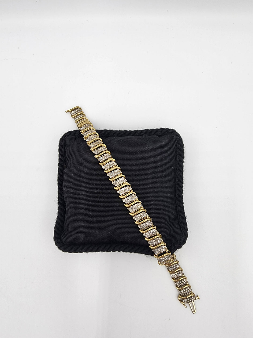 u977 Stunning Diamond Tennis Bracelet in 10kt Yellow Gold Over 3CTS!!