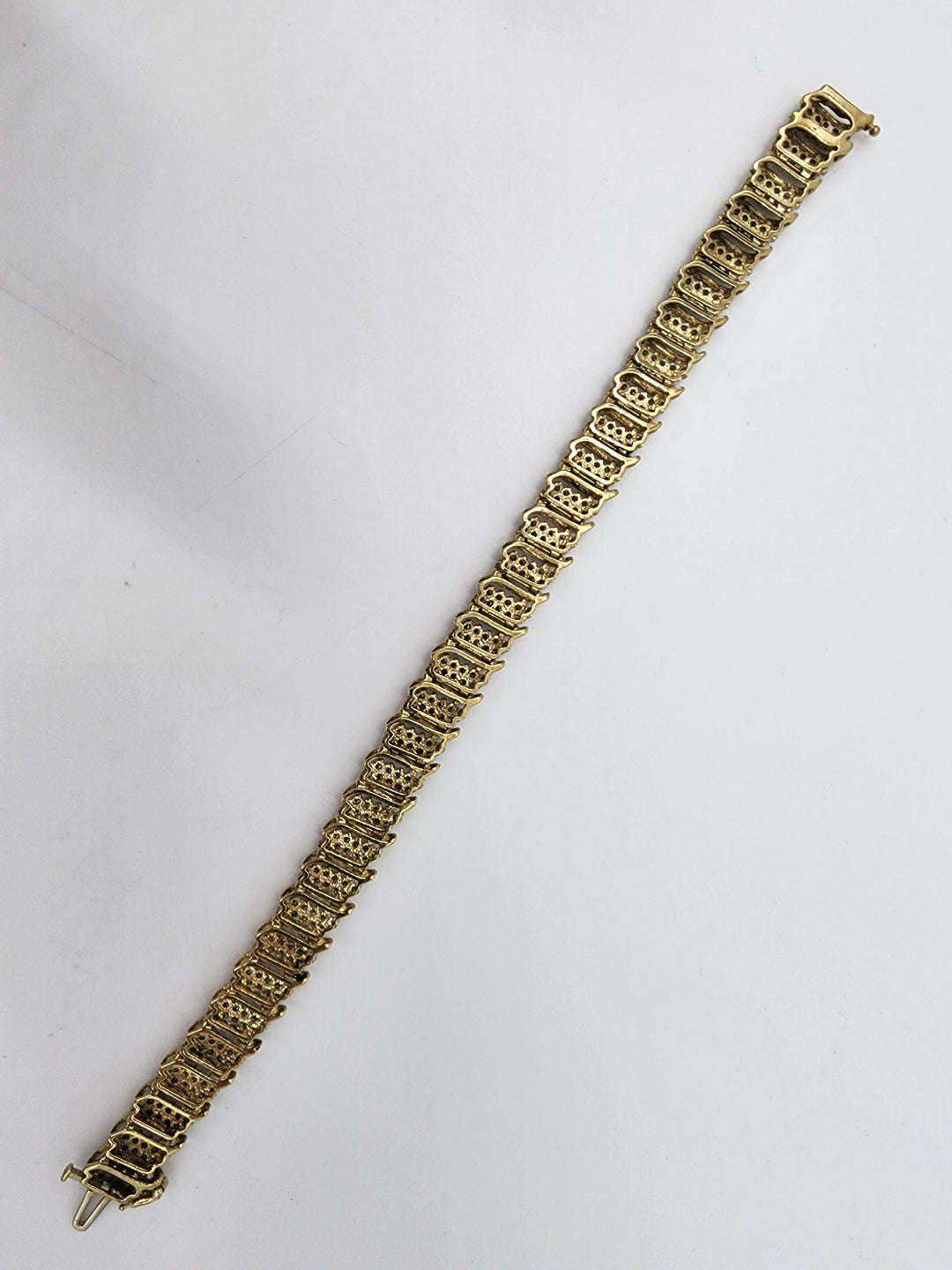 u977 Stunning Diamond Tennis Bracelet in 10kt Yellow Gold Over 3CTS!!