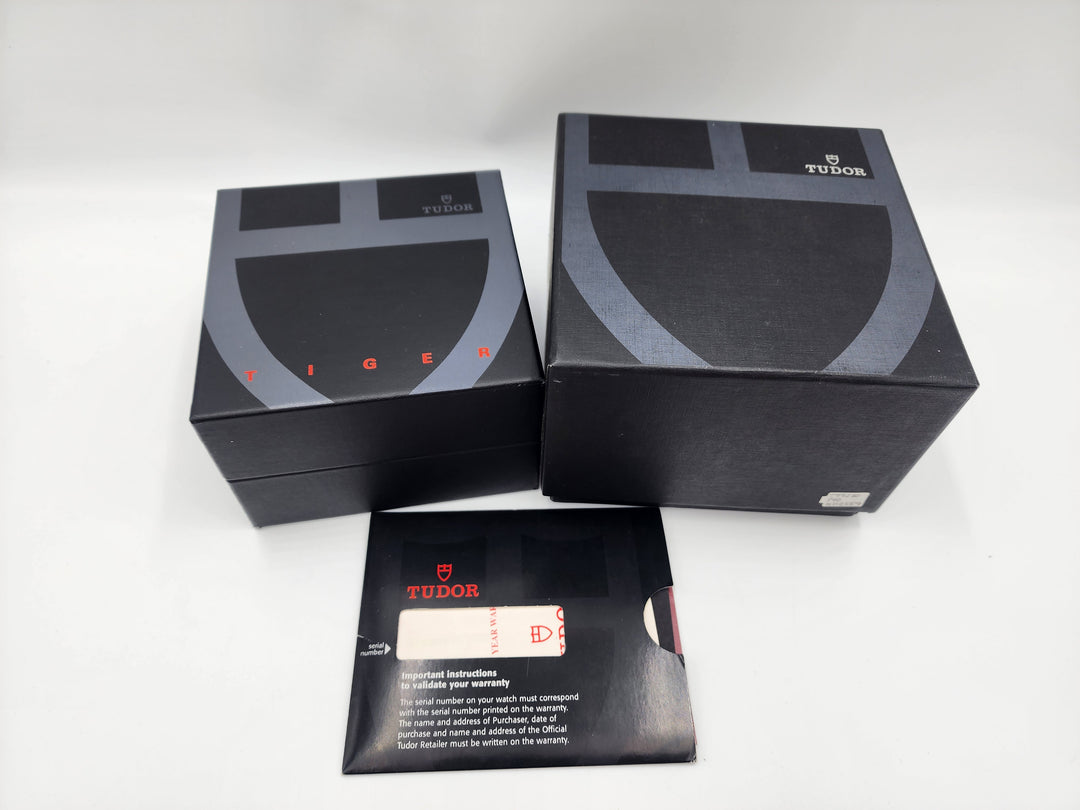 e668 Nice Men's Tiger Woods Tudor Automatic Wristwatch with Box and Papers