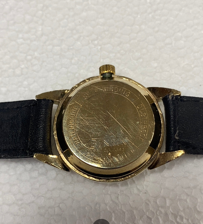 u289 Vintage BENRUS 10K Gold Filled Waterproof Self-winding Men's Wrist Watch