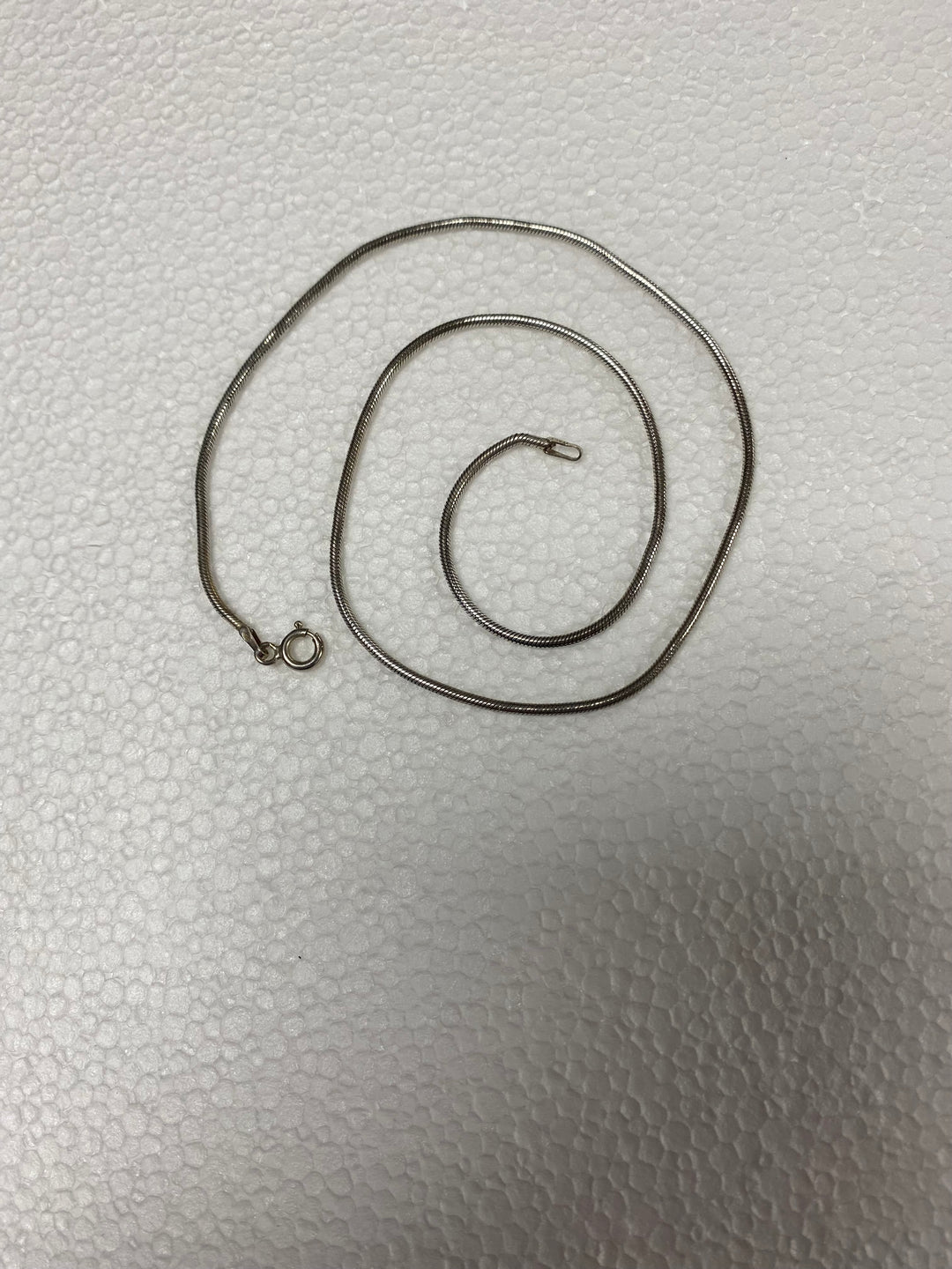 u297 Vintage Sterling Silver Thick Link Chain Necklace 17" long 7.2g