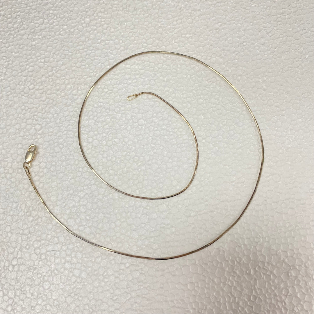 u300 Vintage Sterling Silver Link Chain Necklace 21" long 4.5g 925 Italy