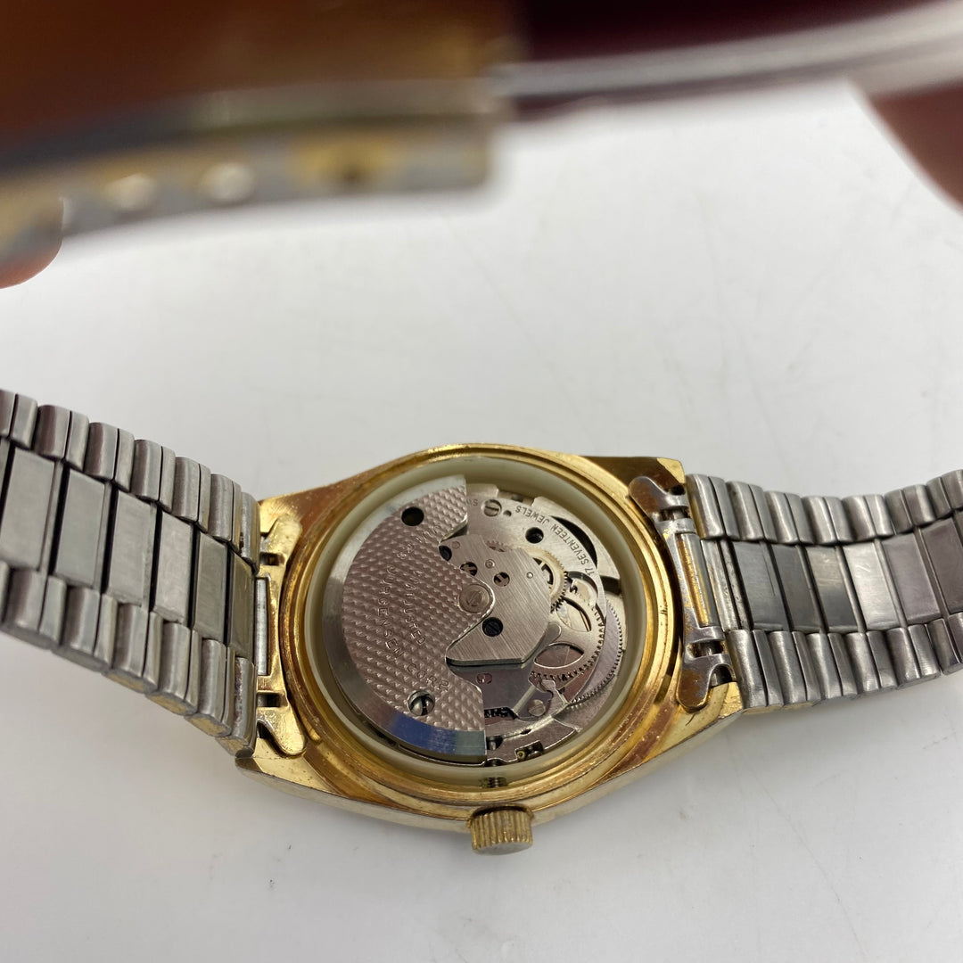 u305 Vintage Jules Jurgenson Automatic Stainless 17J Swiss Men's Wrist Watch