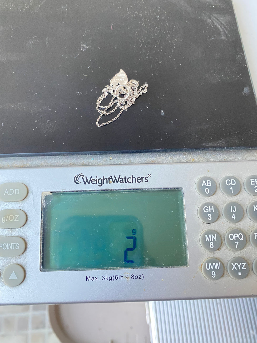 u337 Vintage Sterling Silver 925 Heart Pendant Chain Link Necklace 16" Long