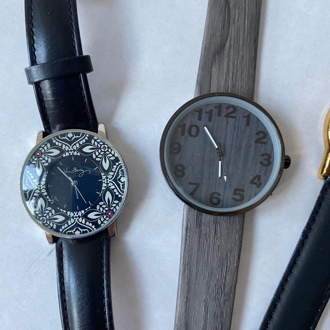 u347 Vintage Lot of 4 Elegant Unisex Wrist Watches Overstock Inventory 20% off