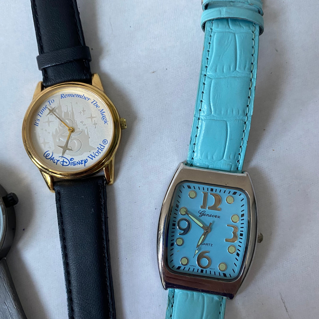 u347 Vintage Lot of 4 Elegant Unisex Wrist Watches Overstock Inventory 20% off