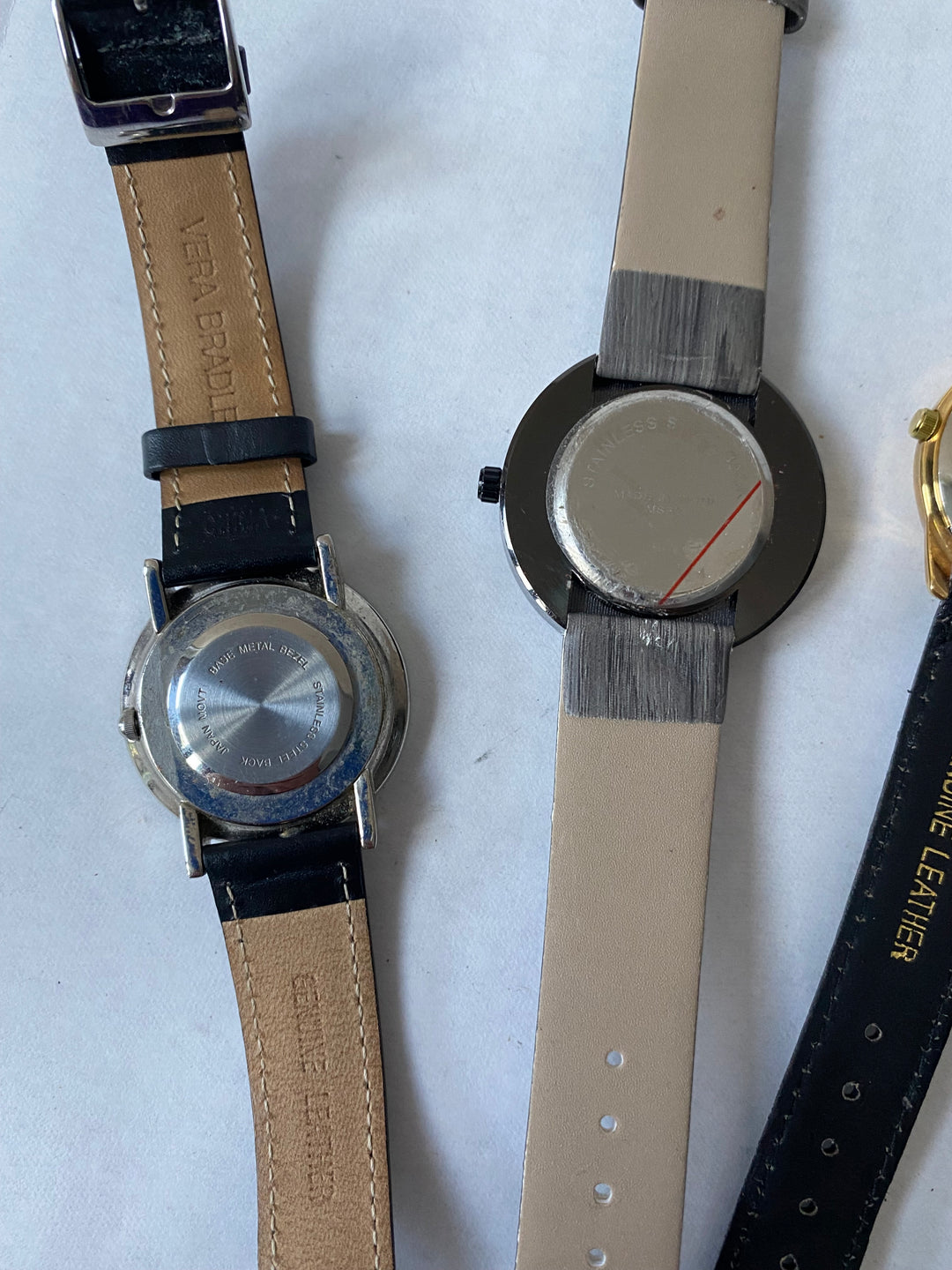 u347 Vintage Lot of 4 Elegant Unisex Wrist Watches Overstock Inventory 20% off