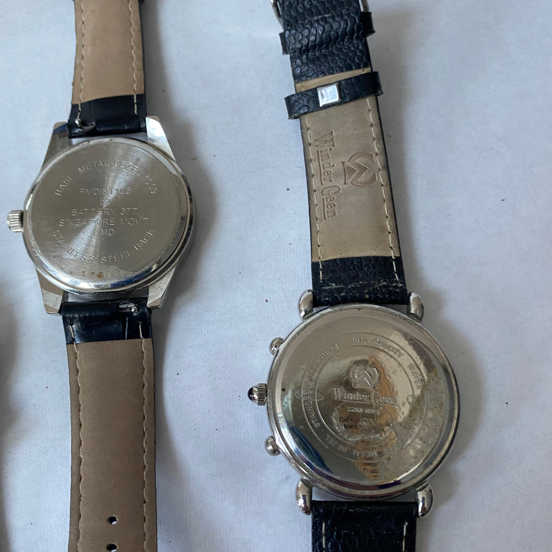 u349 Vintage Lot of 4 Elegant Unisex Wrist Watches Overstock Inventory 20% off