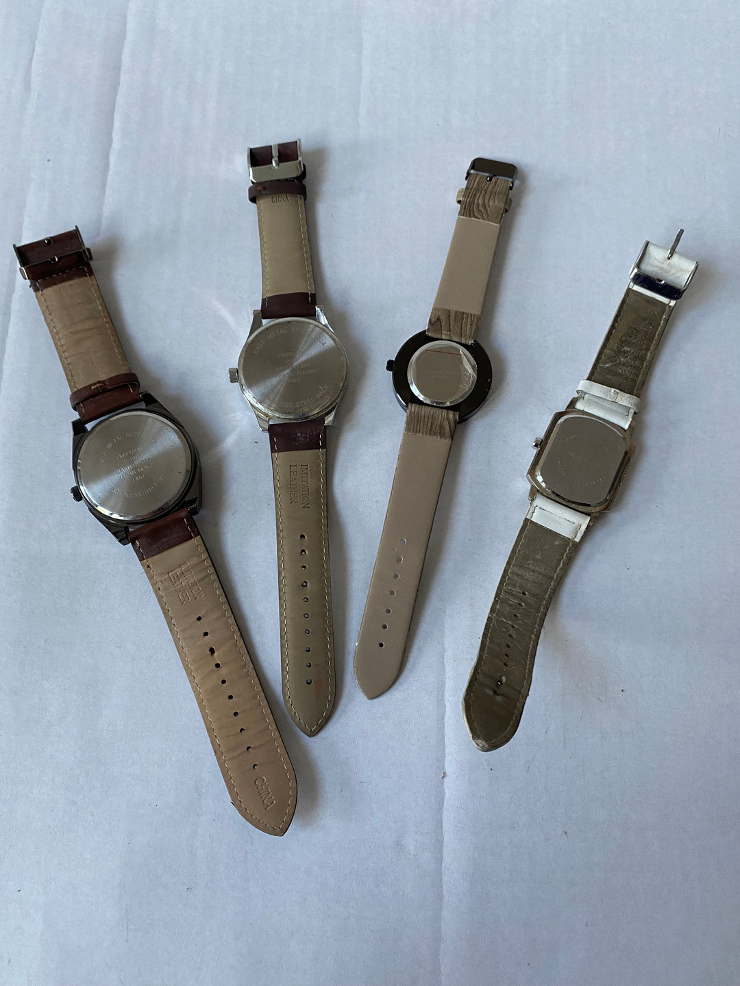 u351 Vintage Lot of 4 Elegant Unisex Wrist Watches Overstock Inventory 20% off