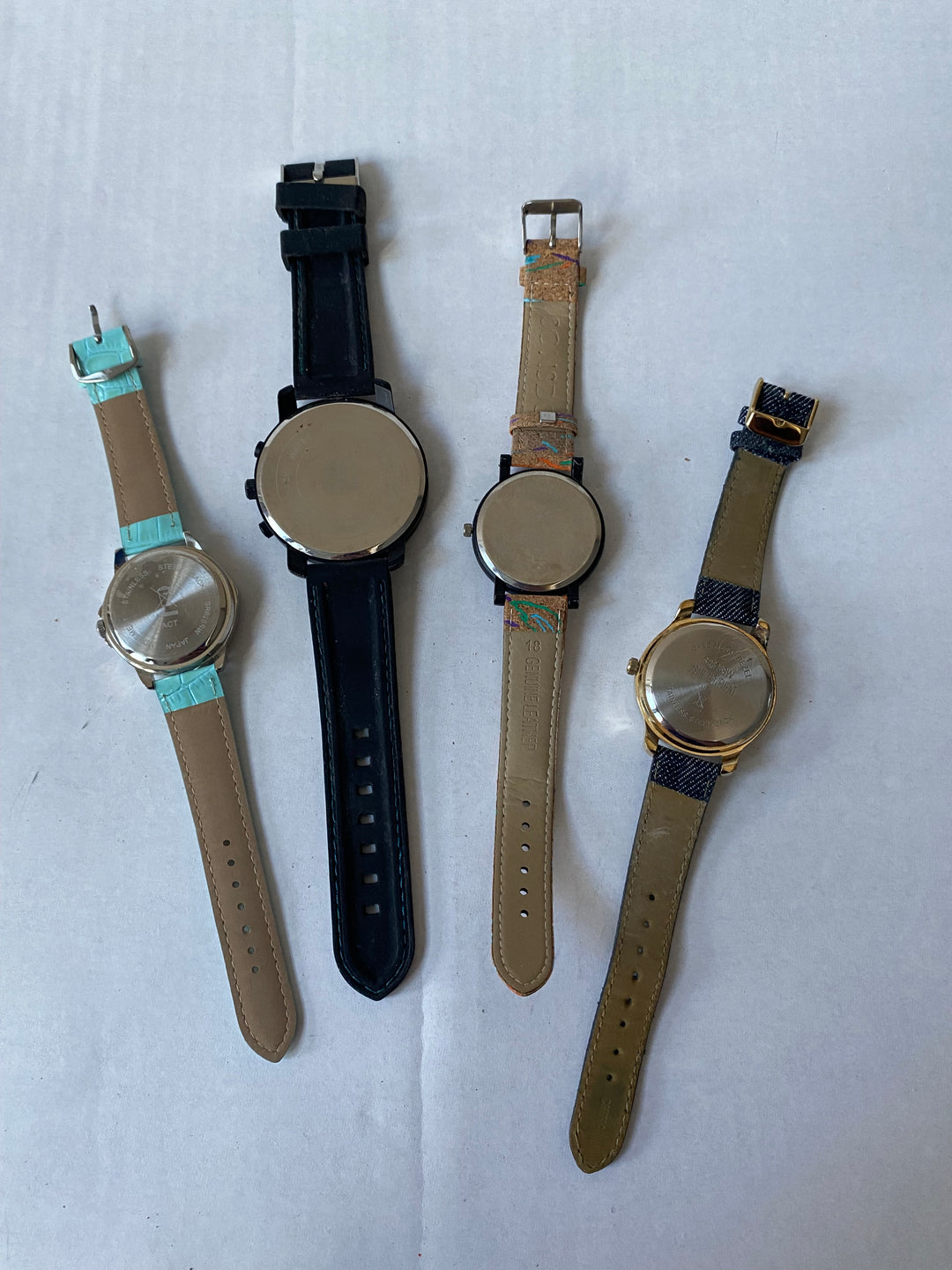 u356 Vintage Lot of 4 Elegant Unisex Wrist Watches Overstock Inventory 20% off
