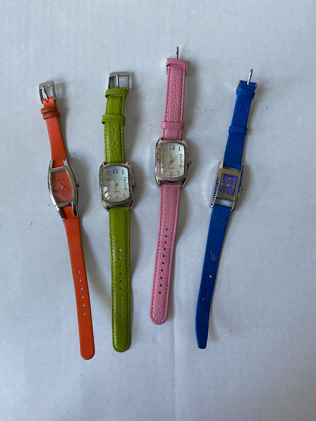 u357 Vintage Lot of 4 Elegant Unisex Wrist Watches Overstock Inventory 20% off