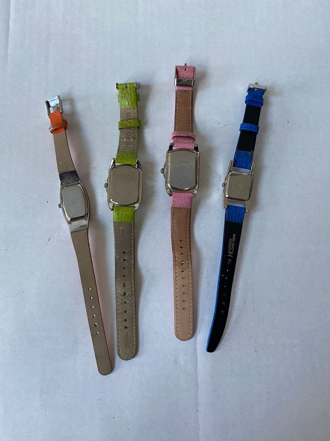 u357 Vintage Lot of 4 Elegant Unisex Wrist Watches Overstock Inventory 20% off