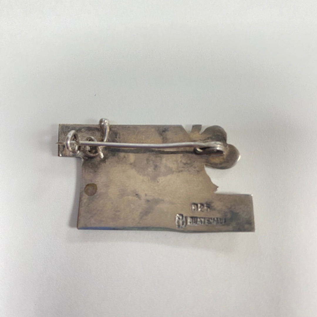 u361 Vintage Sterling Silver 925 Guatemala Pin Brooch