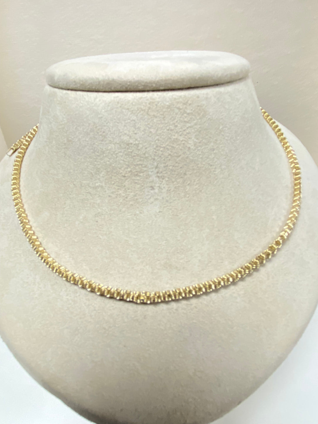 u370 Vintage 14K Yellow Gold Thick Alexander Link Chain Necklace 24" Long