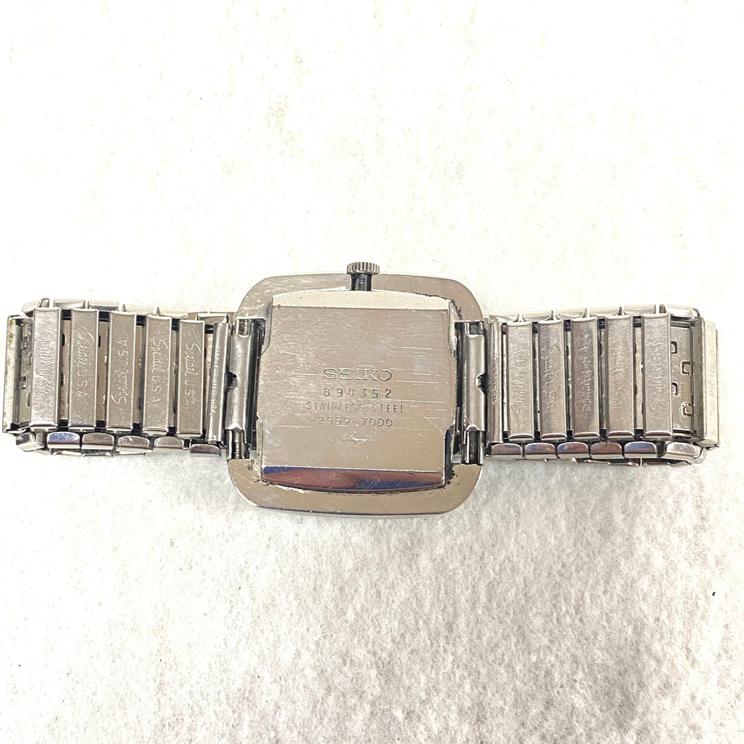 u429 Vintage Seiko Japan 2559 Stainless Steel 890352 Wrist Watch 24 Jewels