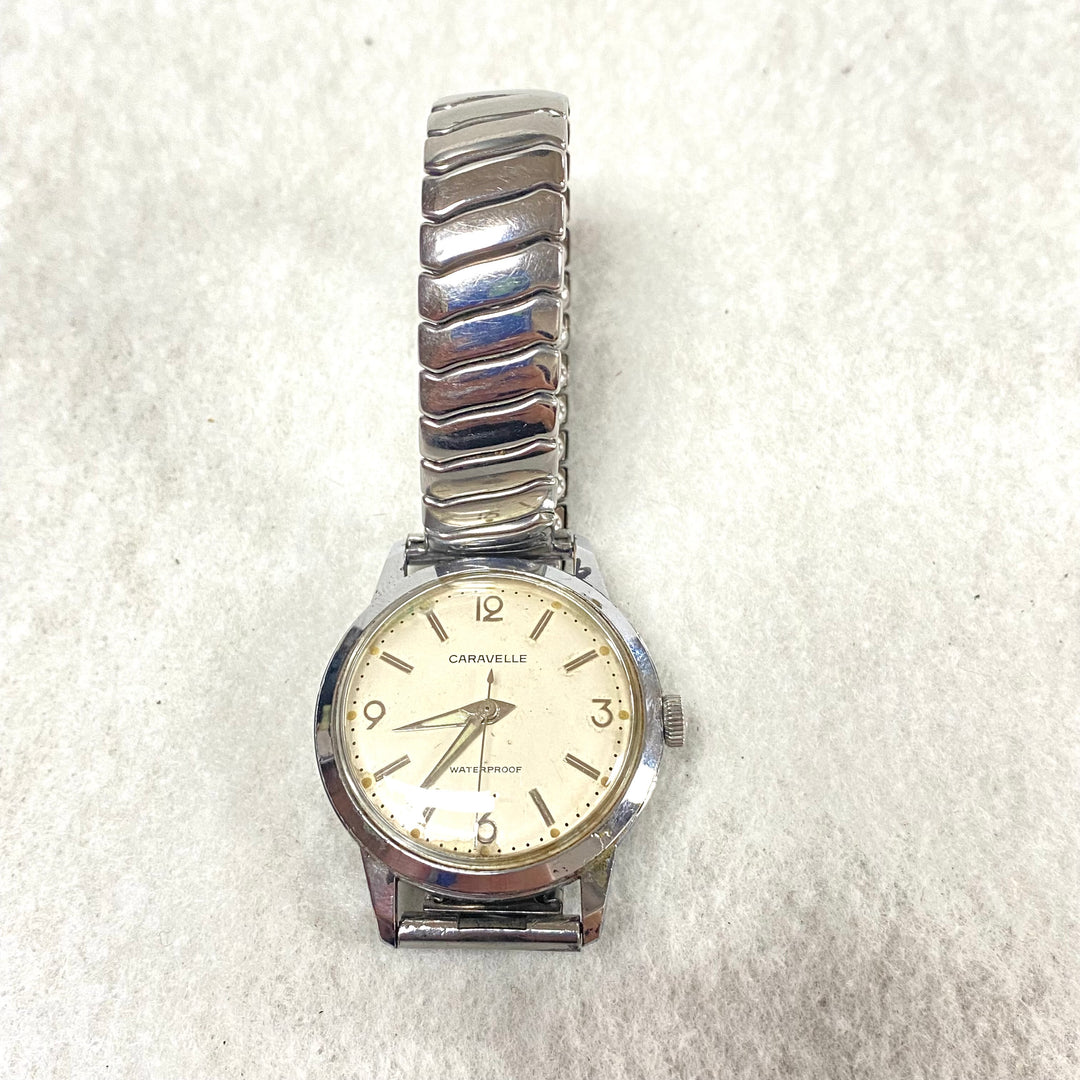 u431 Vintage Caravelle Waterproof Stainless Steel Mechanical Wrist Watch