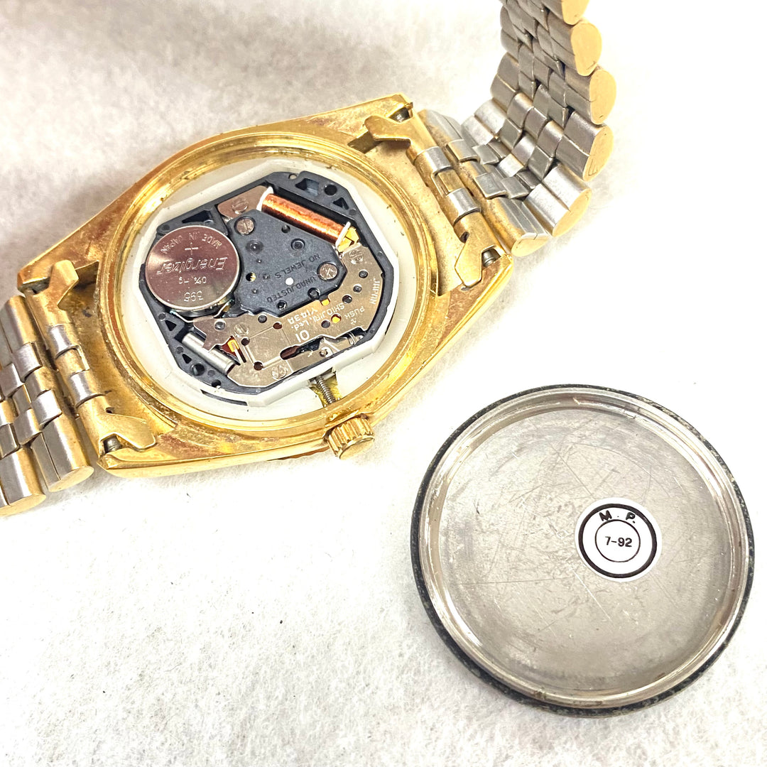 u436 Vintage Japan Mov't Quartz Stainless Steel Back Water Resistant Wrist Watch