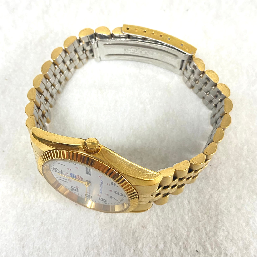 u436 Vintage Japan Mov't Quartz Stainless Steel Back Water Resistant Wrist Watch