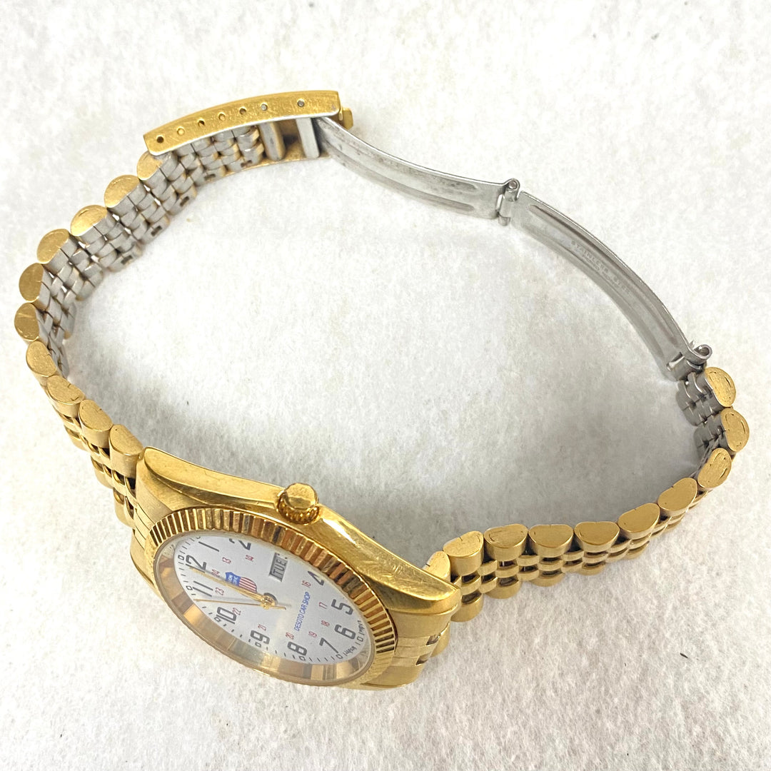 u436 Vintage Japan Mov't Quartz Stainless Steel Back Water Resistant Wrist Watch