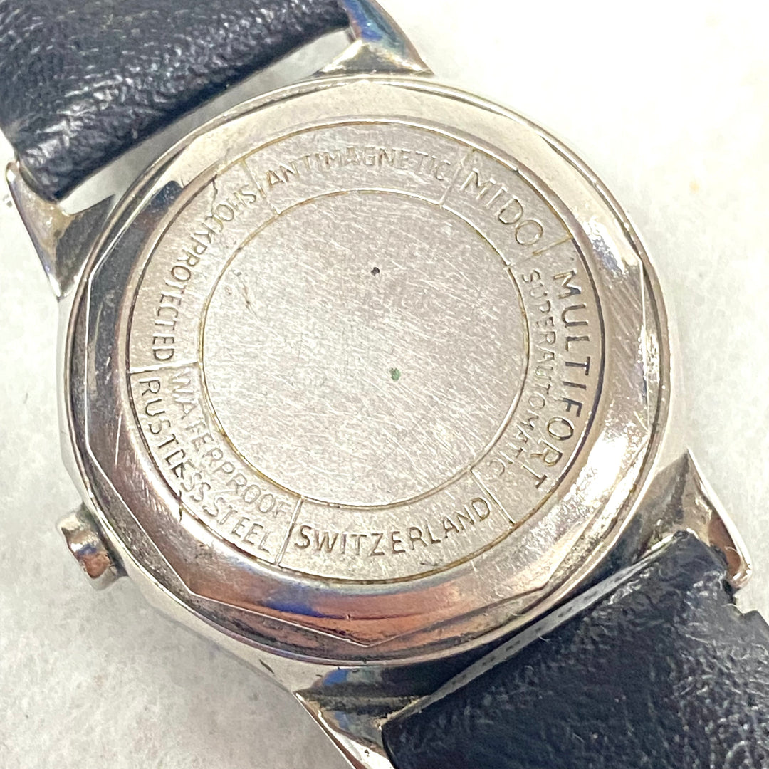 u438 Vintage Mido Multifort Superautomatic Rustless Steel Waterproof Wrist Watch
