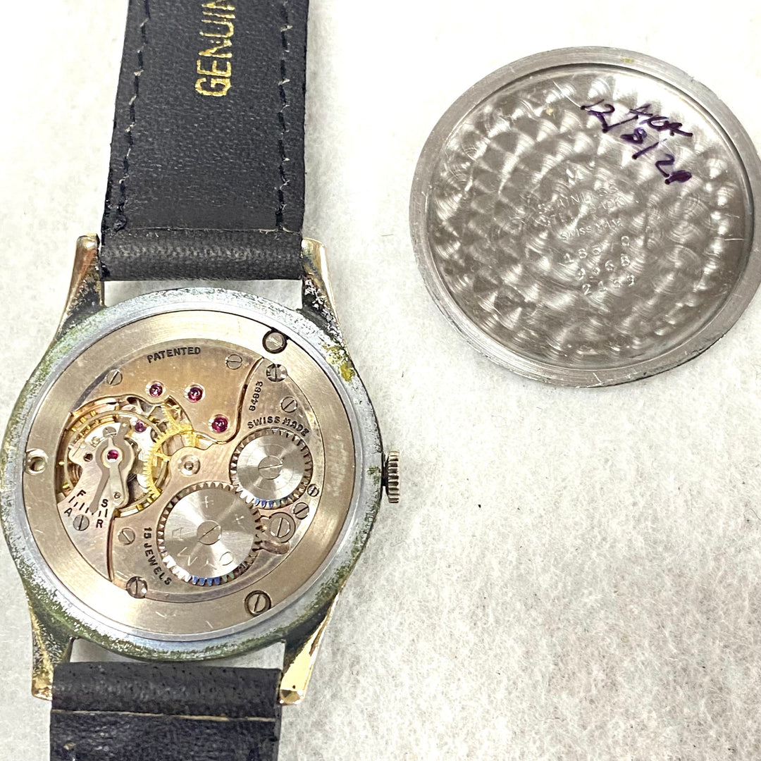 u440 Vintage CYMA Triplex Mechanical Swiss Stainless Back 15 Jewels Wrist Watch