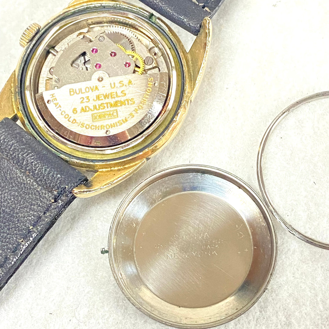 u441 Vintage BULOVA Self Winding Waterproof Stainless Back 23 Jewels Wrist Watch