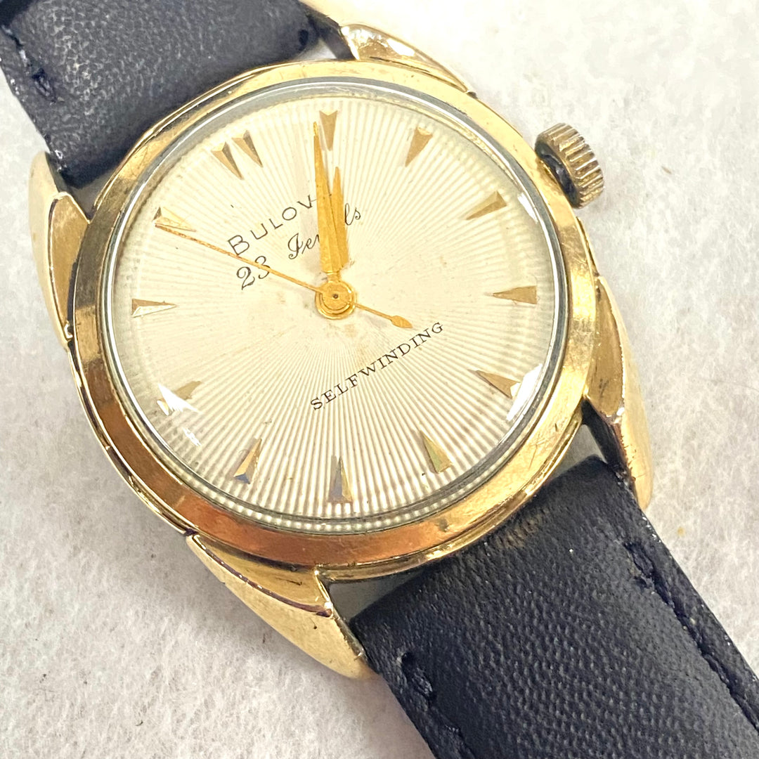 u441 Vintage BULOVA Self Winding Waterproof Stainless Back 23 Jewels Wrist Watch
