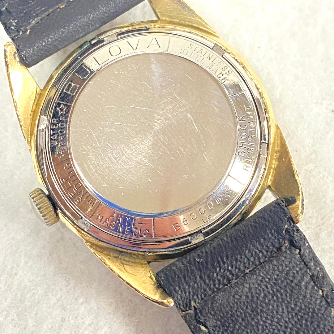 u441 Vintage BULOVA Self Winding Waterproof Stainless Back 23 Jewels Wrist Watch