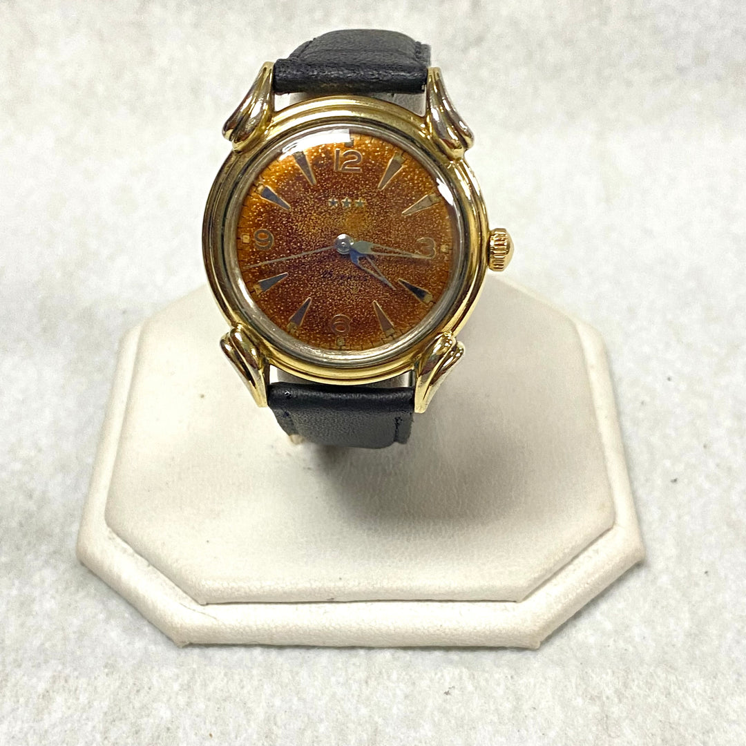 u443 Vintage BENRUS 10K RGP Top Stainless Back Automatic Waterproof Wrist Watch